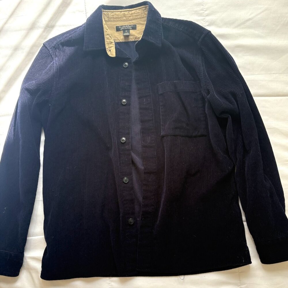 Cotton Corduroy Button-Up Shirt